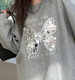 Sweat Papillon en Sequins