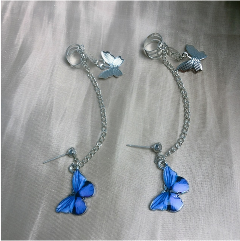 boucles d oreilles papillon punk