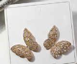 boucles d oreilles papillon de luxe