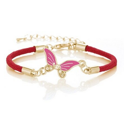 bracelet papillon or pour fille