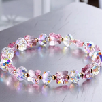 bracelet elastique papillon perle