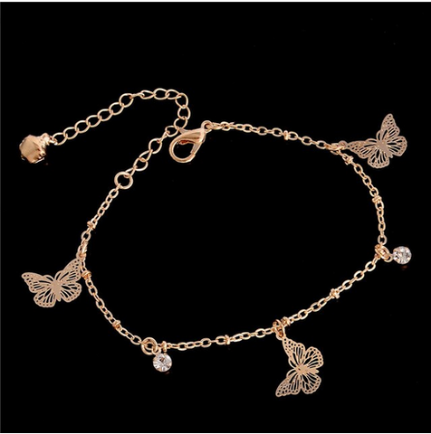 bracelet avec papillon or