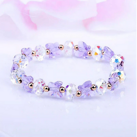 bracelet en perle avec papillon