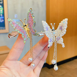 ensemble de barrette perles en forme de papillon