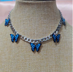 collier papillon vintage