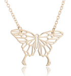 collier origami papillon or