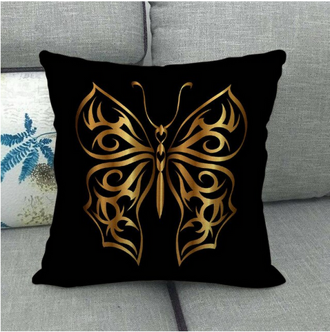 coussin papillon or