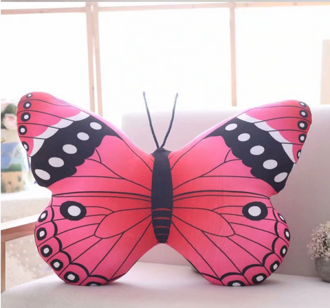 coussin tete de lit papillon