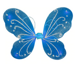 ailes de papillon bleus en deguisement