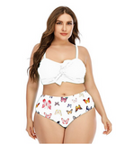 bikini blanc papillon grande taille