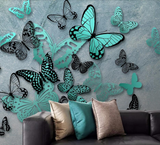 papier peint papillon moderne