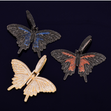 pendentif papillon bicolore