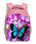 cartable imprime papillon bleu