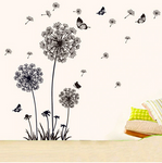 stickers muraux papillon avec fleurs