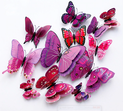 sticker mural papillons