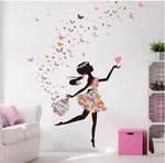 sticker mural envolee de papillon