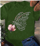 T-Shirt Papillon Femme
