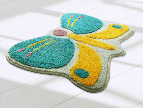 tapis papillon en forme