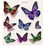 tatouage papillon multicolore
