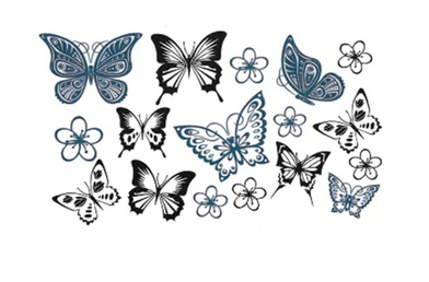 tatouage papillon simple