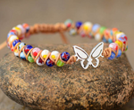 bracelet papillon macrame